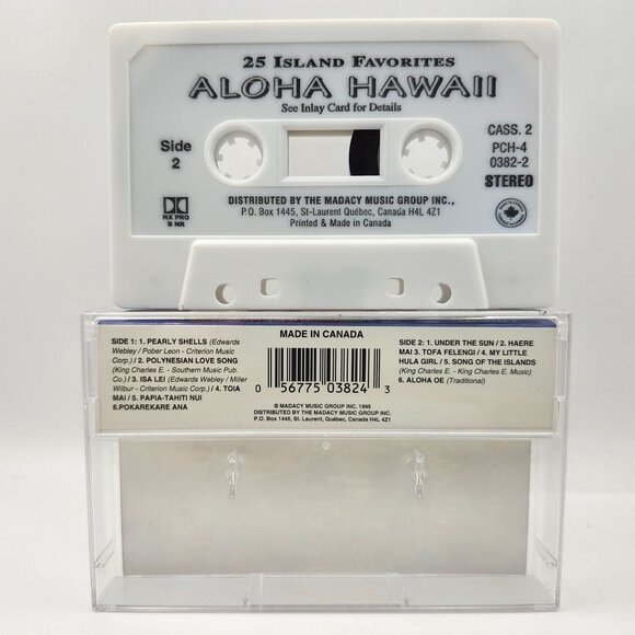 Aloha Hawaii 25 Island Favorites Double Cassette Madacy - Picture 8 of 10